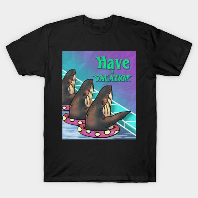 Whale in the pool T-Shirt by Translucia